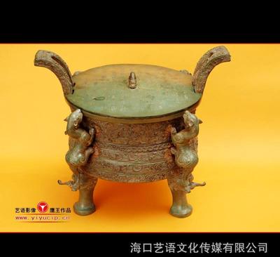 青铜与墨韵 海口子楚轩收藏品摄影中的艺术凝视
